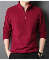 Men’s Fleece Half-Zip Stand-Collar Sweatshirt
