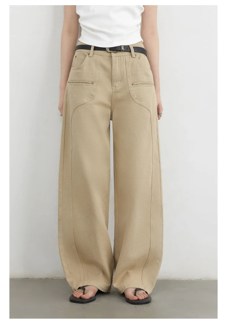 Women's High-Waist Wide Leg Denim Jeans – Relaxed Fit