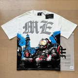 MIXED EMOTION Oversized Cotton Rhinestone T-Shirt