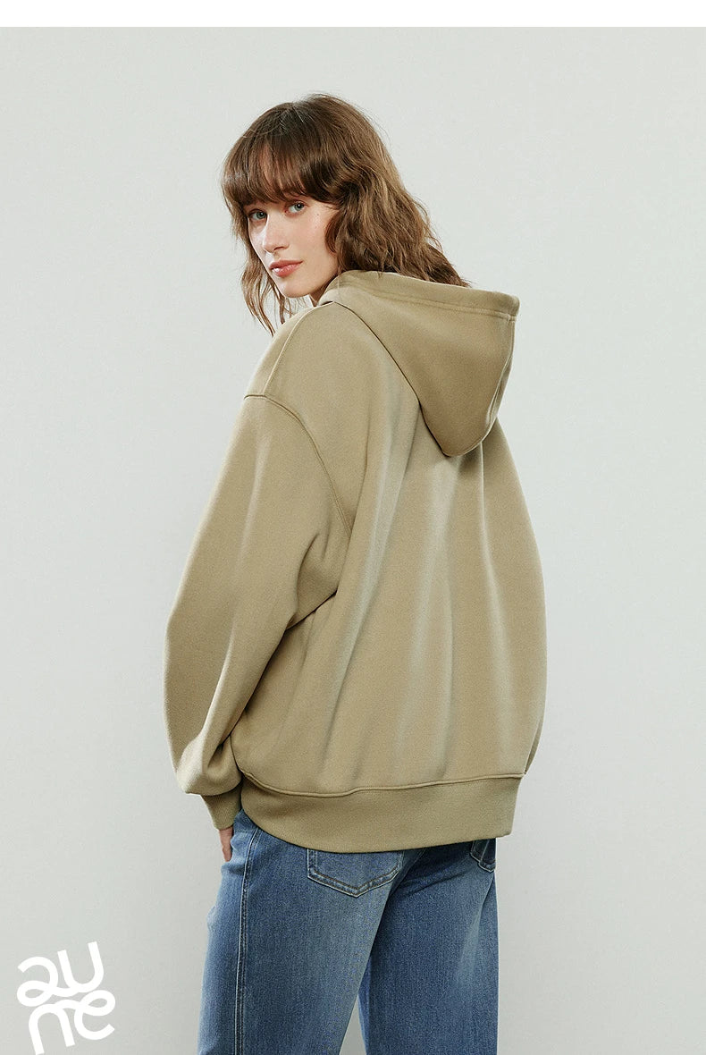 Women's Embroidered Relaxed-Fit Hoodie