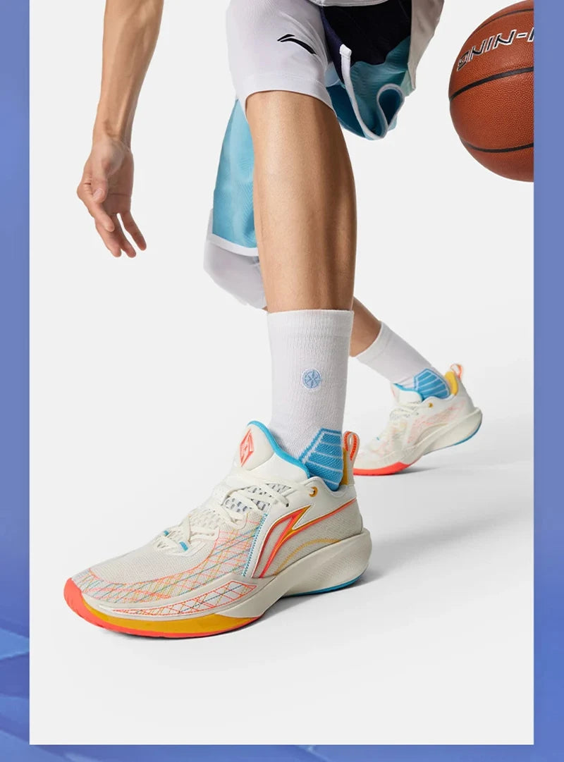 Li-Ning Men's SHINING 2 Professional Basketball Shoes LIGHT FOAM PLUS Breathable Cushion Wearable LiNing Sneakers ABAV009