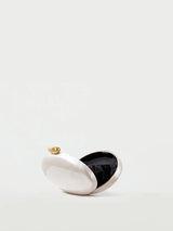Egg shape Clutch Bag Acrylic purse women wedding evening party cute ivory pearl color purse handbag summer new 2024