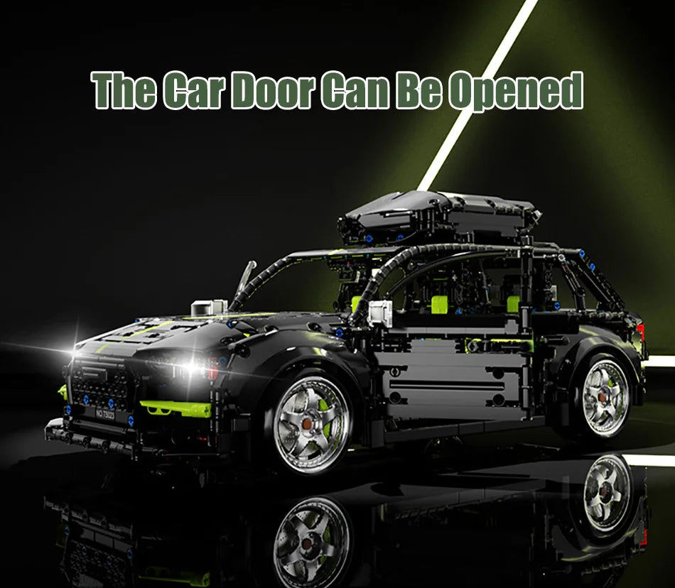 High-tech Expert 2896pcs Audied RS6 Touring Car Model Building Blocks MOC City Sport Car Travel SUV Vehicle Bricks Toys For Kids
