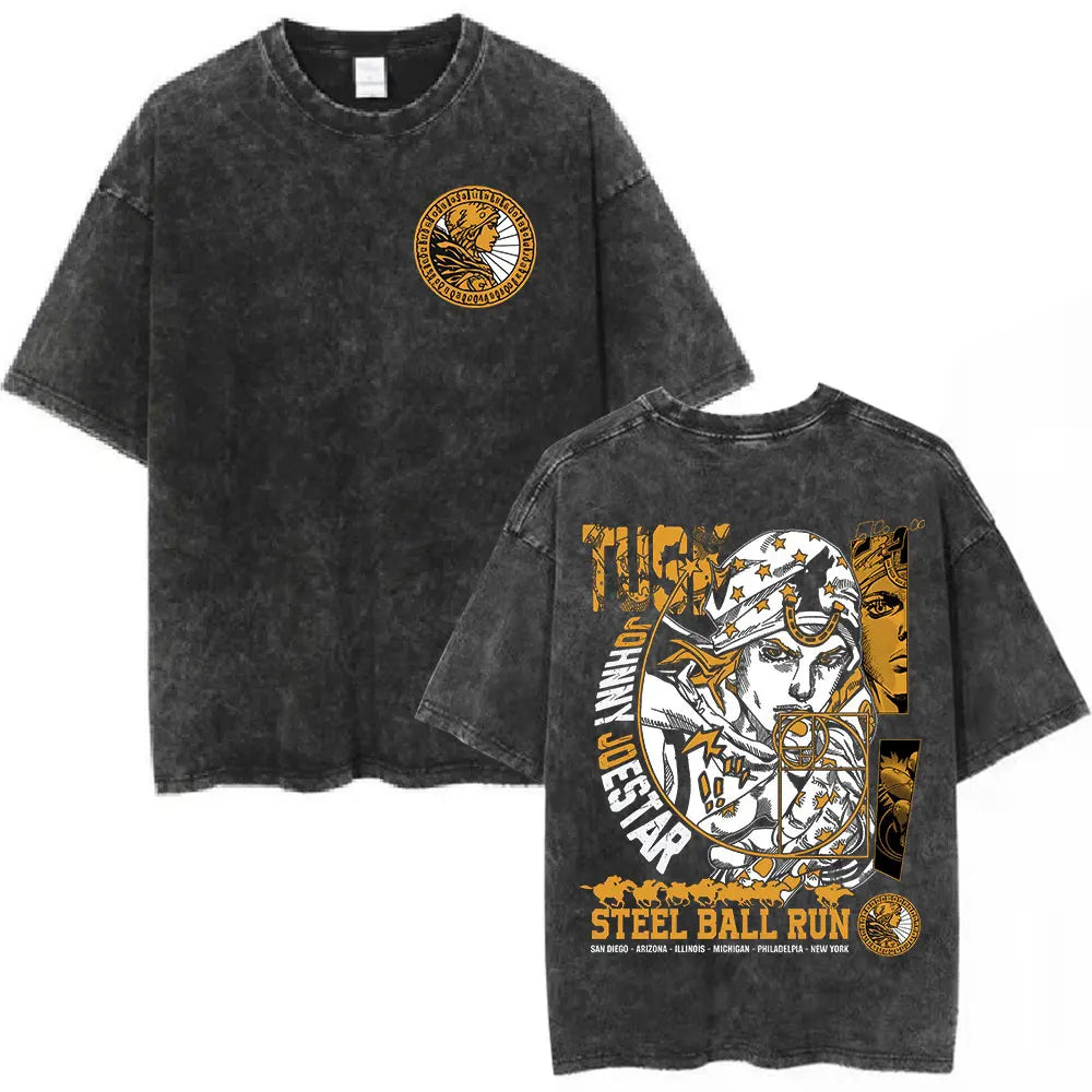 JoJo’s Bizarre Adventure: Steel Ball Run Washed Tee