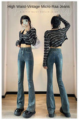 Women's High-Waist Stretch Bootcut Jeans