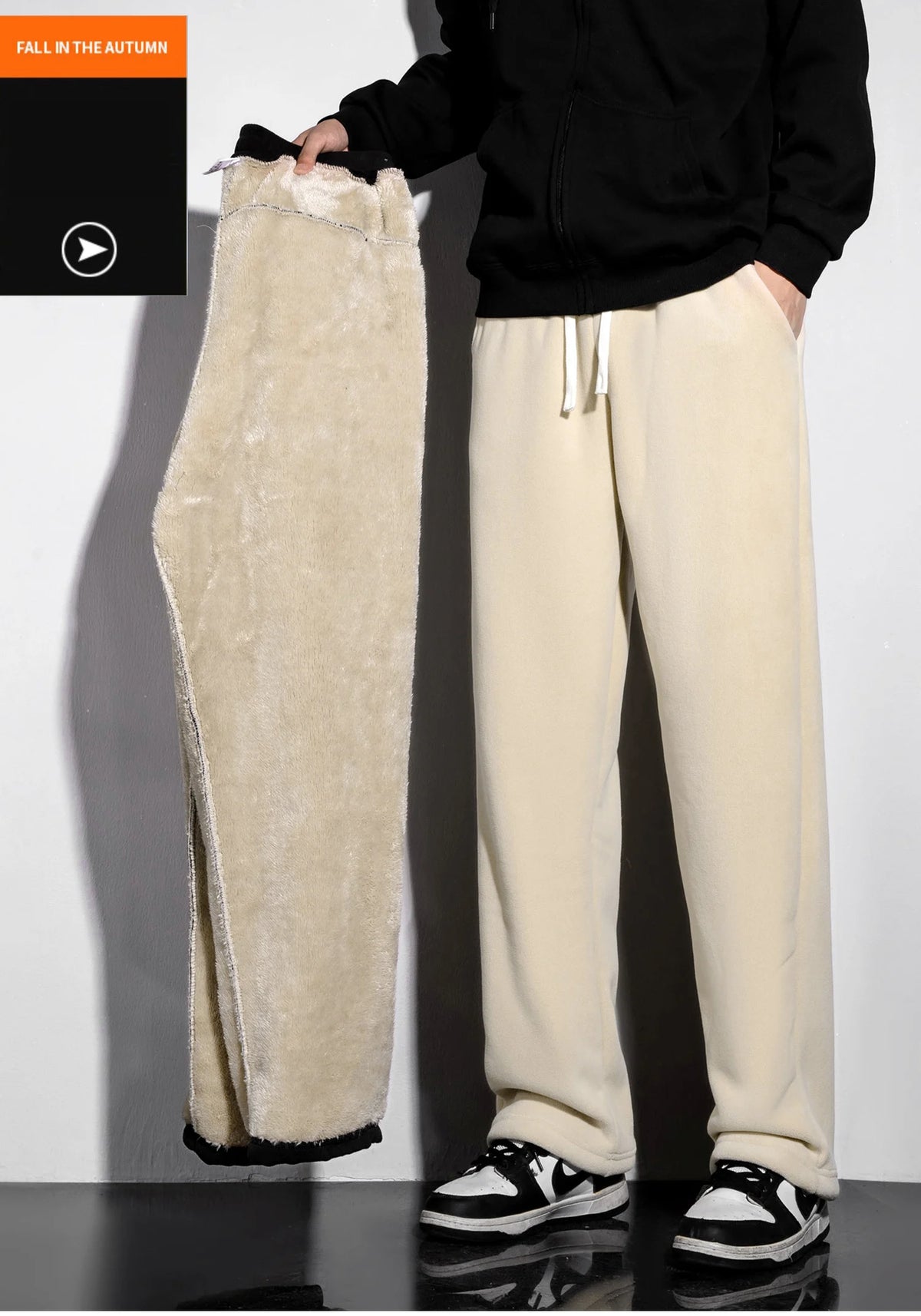 Unisex Fleece-Lined Winter Sweatpants
