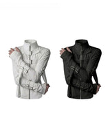 Women's Y2K Stand-Collar Buckle Jacket
