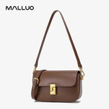 Women’s Split Leather Shoulder Bag Trend Brand Small Square Bags Luxury Designer Handbag Messenger bag for Female