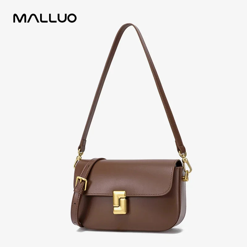 Women’s Split Leather Shoulder Bag Trend Brand Small Square Bags Luxury Designer Handbag Messenger bag for Female