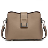 Zency Genuine Leather Bucket Shoulder Bag for Women
