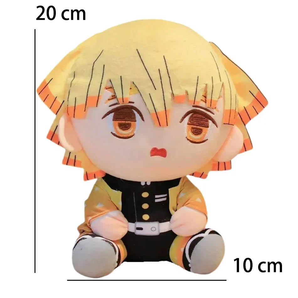 20cm Hot Japan Demon Slayer Plush Dolls Lovely Anime Kimetsu No Yaiba Kamado Tanjirou Nezuko Zenitsu Kyoujurou Toys Kids Gifts