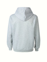 Men's Autumn and Winter Casual Fashionable Loose Brooklyn Classic Letter Printed Long-Sleeved Warm Hooded Pullover
