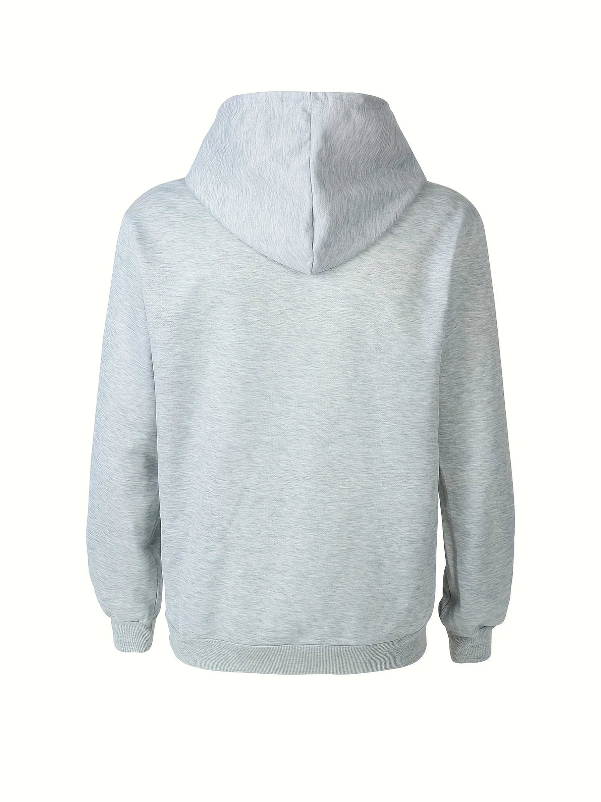 Men's Autumn and Winter Casual Fashionable Loose Brooklyn Classic Letter Printed Long-Sleeved Warm Hooded Pullover
