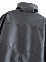 Women’s Black Moto Faux Leather Jacket