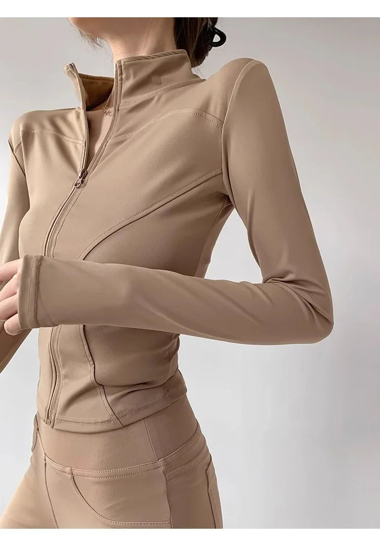 Quick-Dry Performance Yoga Jacket