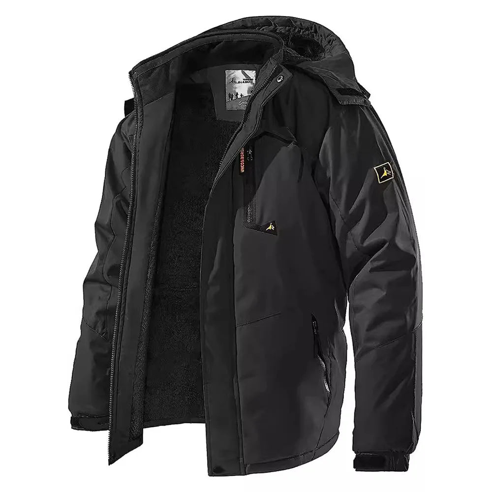 Men's Fleece-Lined Winter Parka | Waterproof Outdoor Jacket
