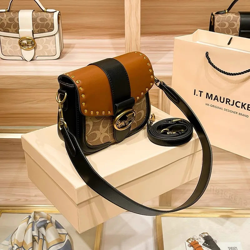 Carriage Emblem Crossbody Box Bag