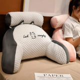 Ergonomic Reading Pillow with Adjustable Back Support,Soft Lumbar Support for Bed,Sofa, Chair,Breathable Polyester Fabric