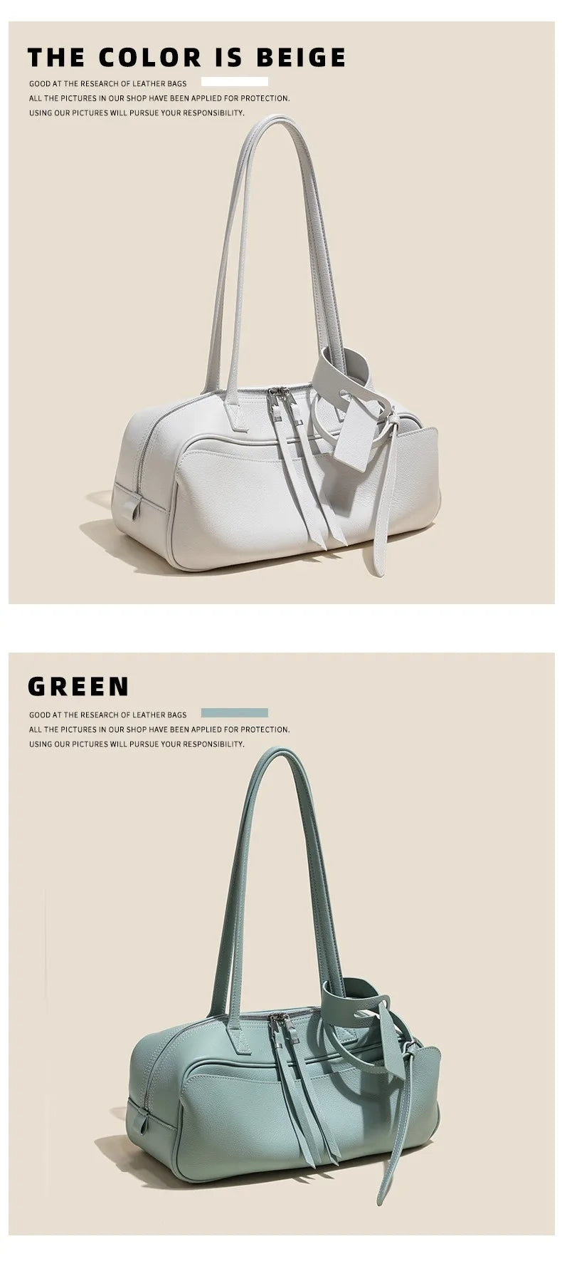 High Version Genuine Leather Pillow Bag for Women 2026 New All-Match Large Capacity First Layer Cowhide Bowling Bag for Women