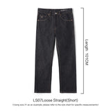 SIMWOOD 2026 Autumn Winter New Loose Straight 13oz 100% Cotton Fabric Jeans Men Washed Vintage Classical Denim Trousers