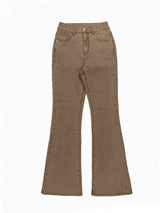 Women's Y2K Wide-Leg Bootcut Jeans – High Waist