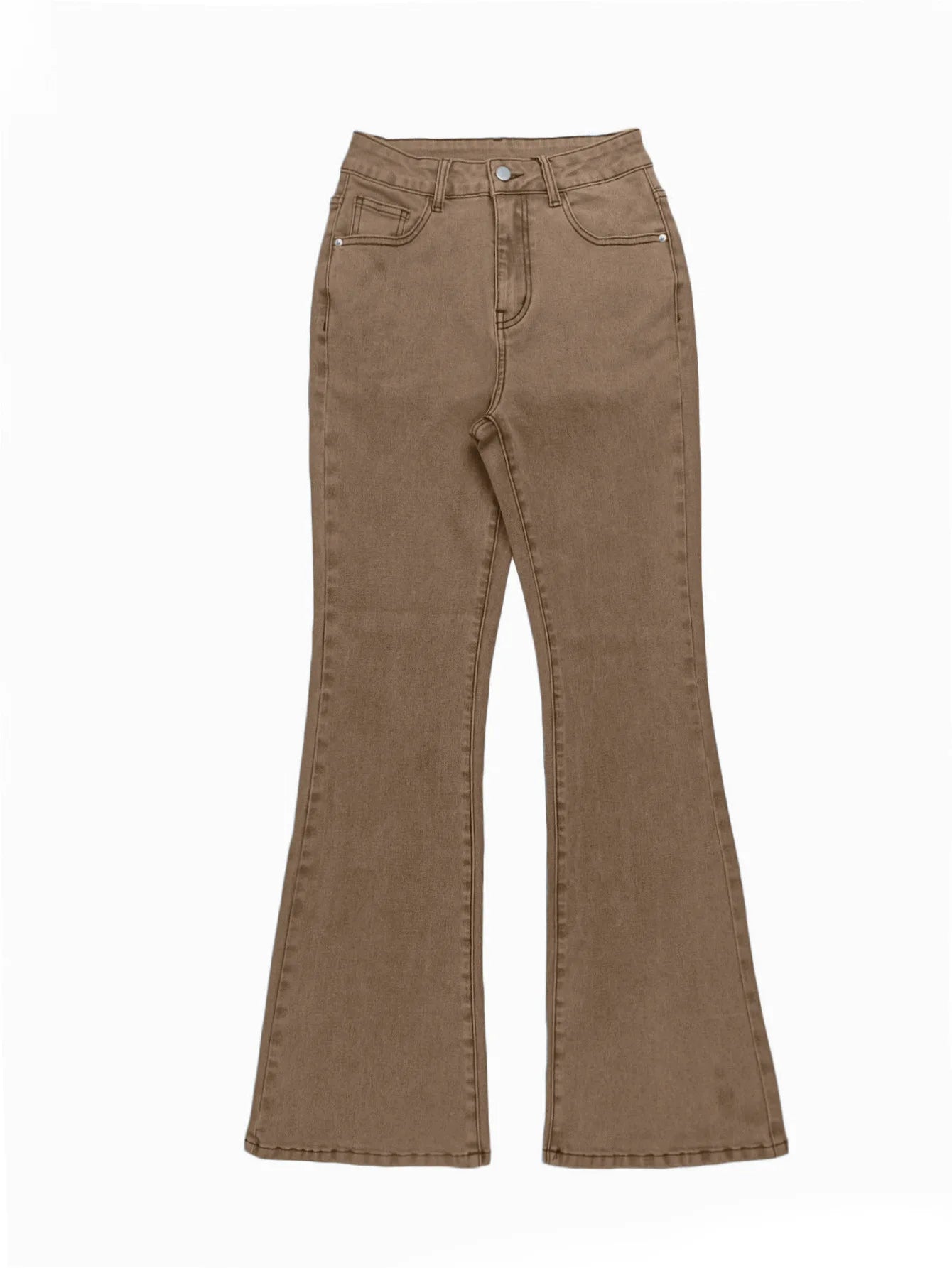Women's Y2K Wide-Leg Bootcut Jeans – High Waist