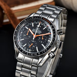 VK63 Chronograph Men's Watch | Panda Dial | 100M Water Resistant