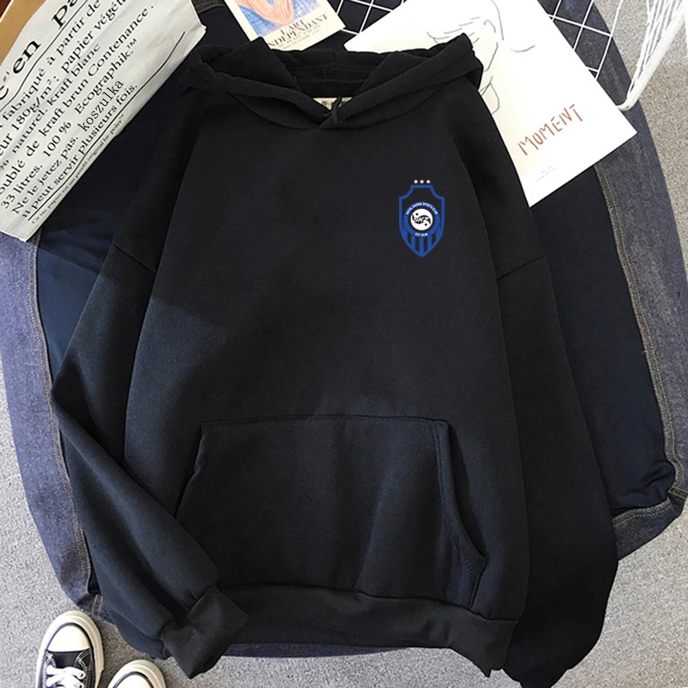 KARMA Vintage-Inspired Fleece Pullover Hoodie