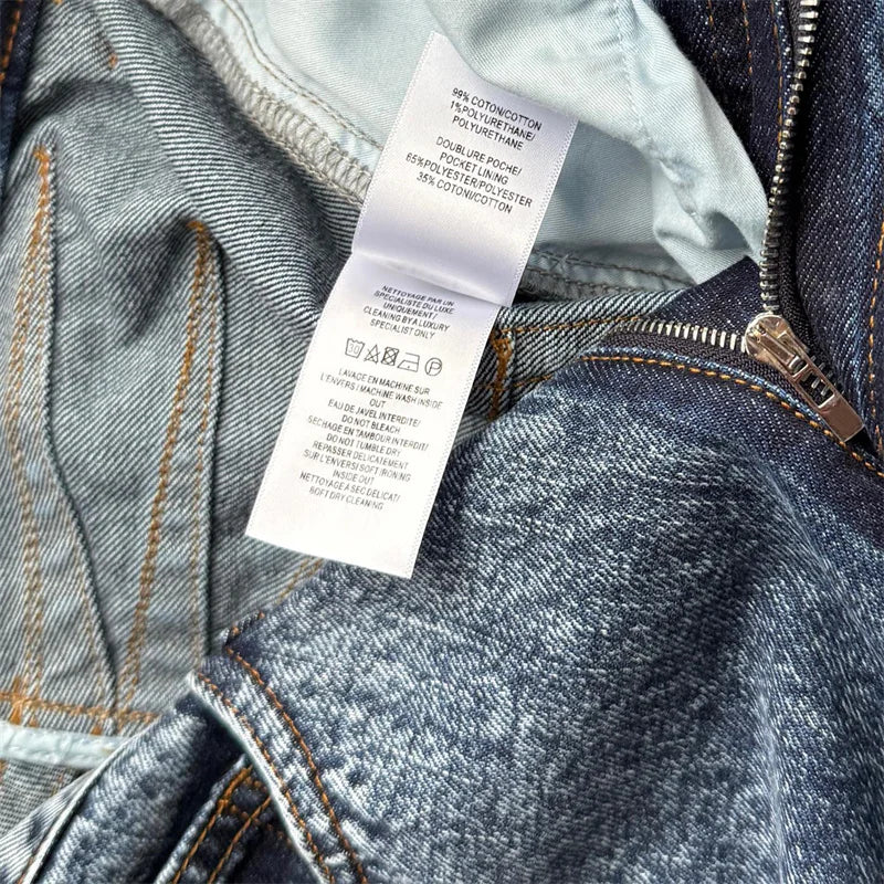 High-Waist Cotton Straight Jeans — Women's Slim Fit