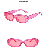 14-Piece Rectangle Sunglasses Set | Women's Vintage Eyewear
