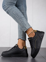 Baasploa Women’s Leather Platform Sneakers