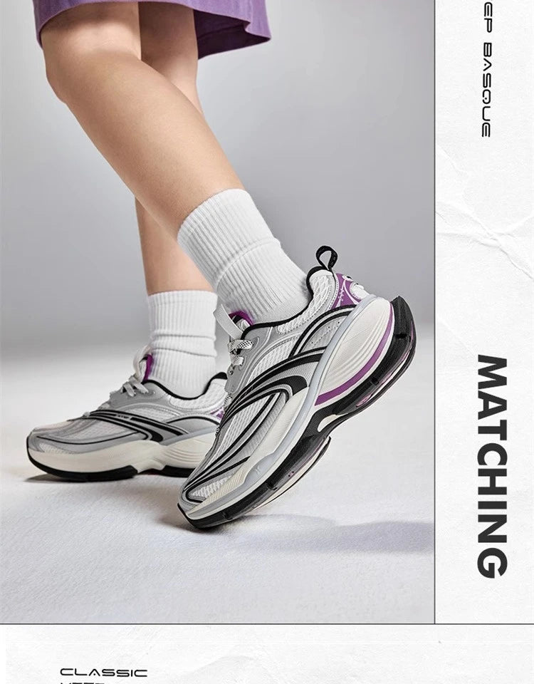 Xtep Basque 2 Casual Shoes for Men Height-increasing Mesh Cushioning Retro Millennium Daddy Female Shoes 875219320012