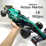 MK6022 1912PCS 1:8 New Technic Martin Aramco AMR25 Building Blocks MOC Sports Car DIY Assembly Model Set Toy Gifts for Boy Decor