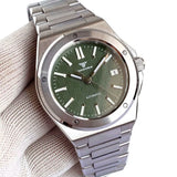 Tandorio New Black Luxury Business Engineer Style Men's Mechanical Watch Sapphire Glass 100m Waterproof NH35A Automatic Watches