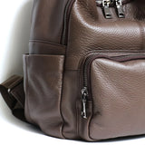 Natural Cowhide Backpack for Women&men Minimalist Design Casual Daily Versatile College Students' Shoulder Bags Travel Knapsack