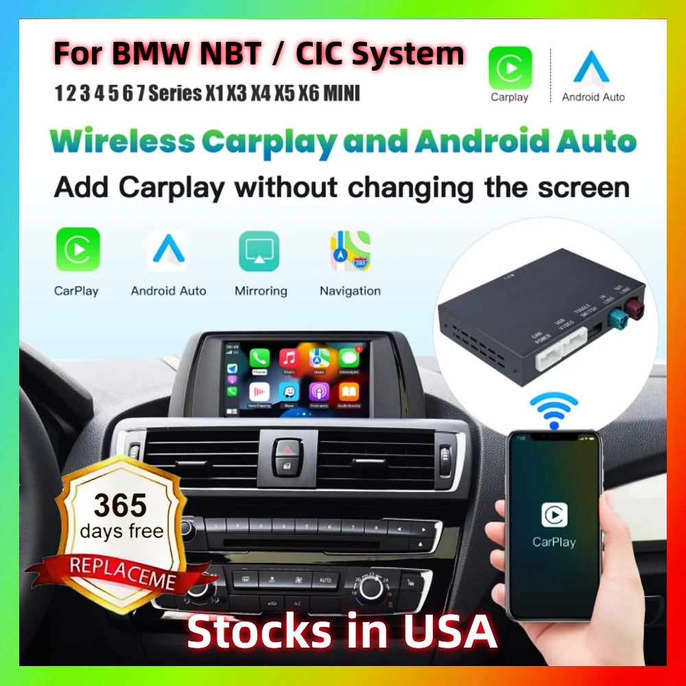 Wireless CarPlay & Android Auto for BMW CIC/NBT Systems