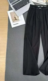 Women's High-Waist Wide-Leg Casual Pants