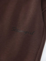 Women Tracksuits Winter Fleece Sweatsuit Brown Warm Crop Zipper Hoodies And Sweatpants Set For Women 2 Piece Velvet Pants Sets