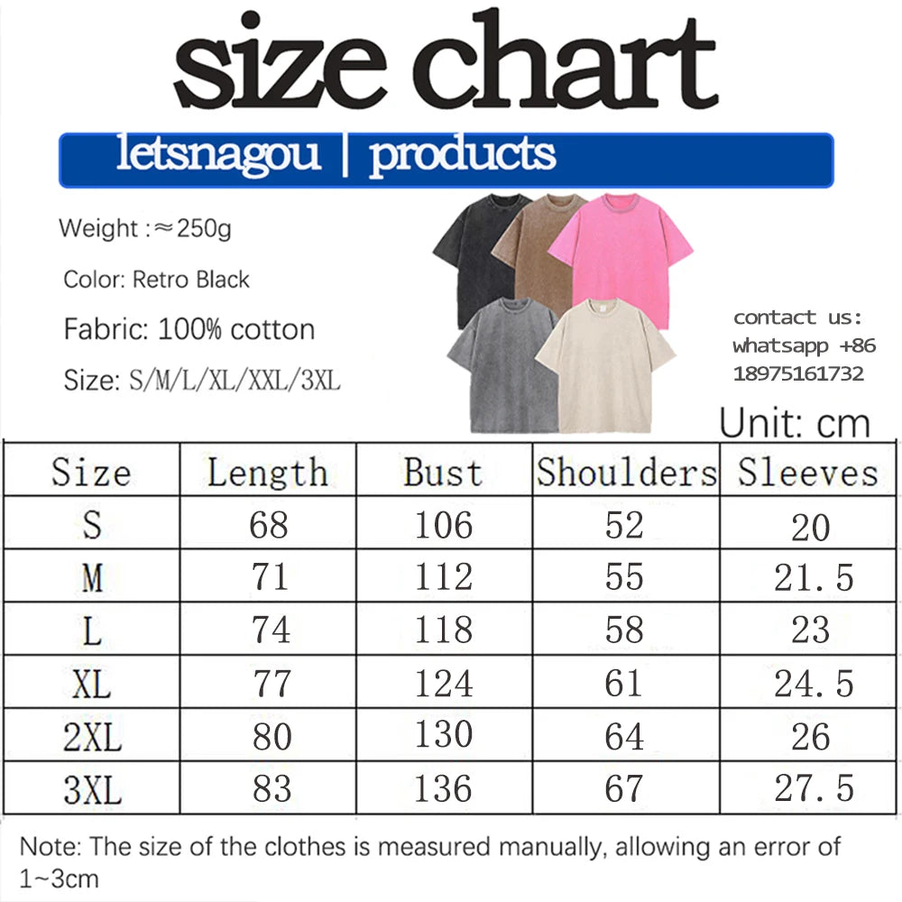 Anime Monster Washed Cotton Unisex T-Shirt