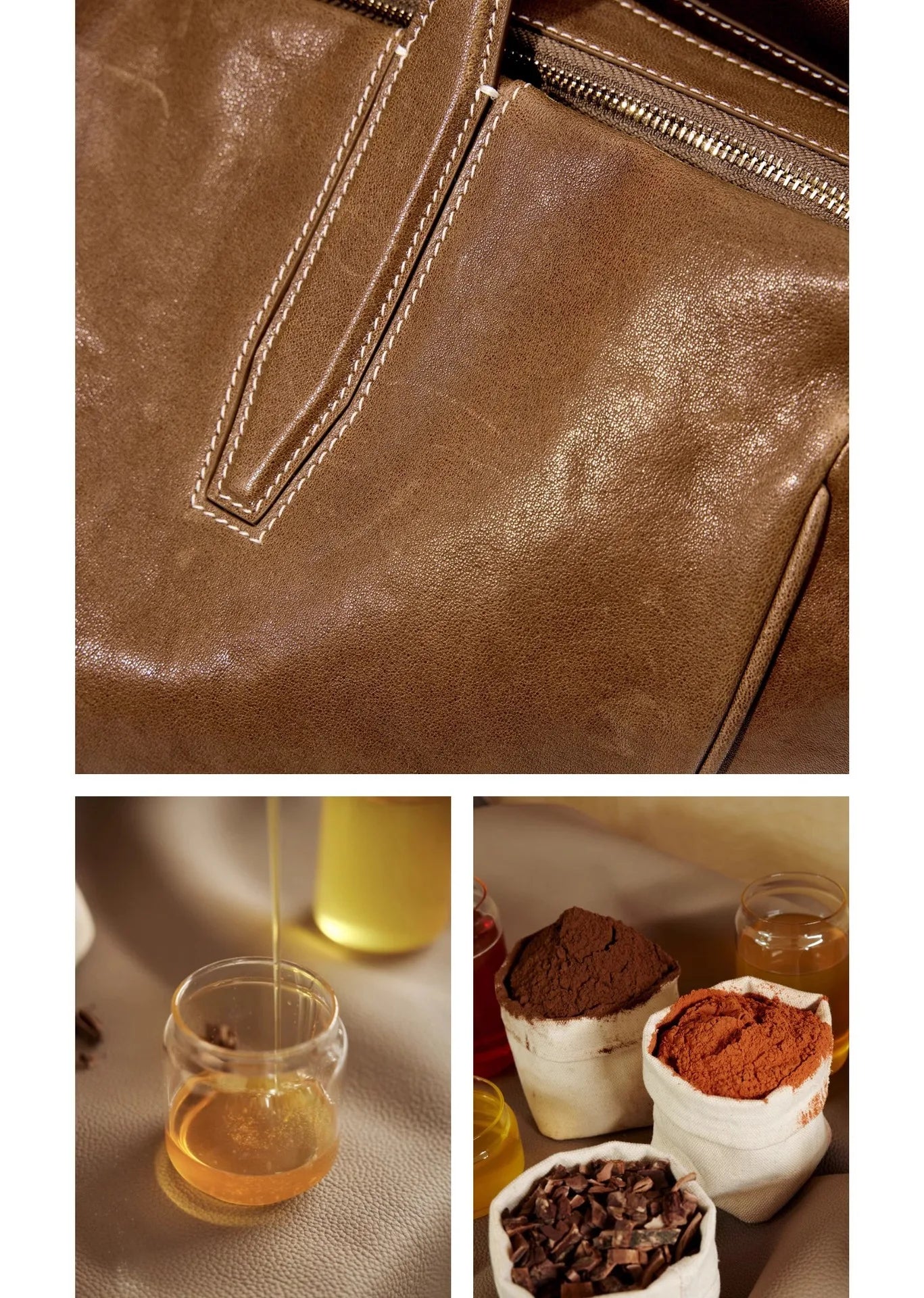 Songmont Travel Bag Vegetable Tanned Cowhide Tote Shoulder Handbag