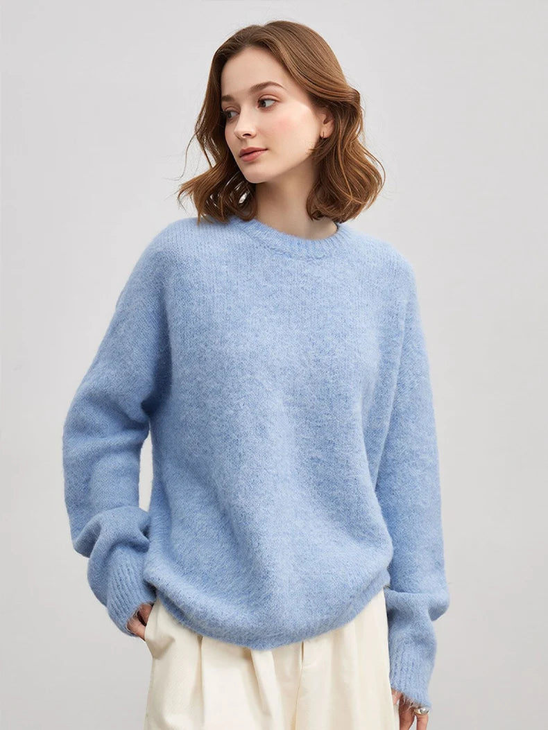 Women's Relaxed Knit Sweater | Long Sleeve Pullover