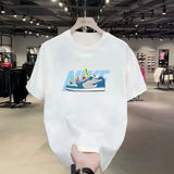 Men's Short Sleeve Round Neck T-Shirt — Loose Fit Casual Cotton Top