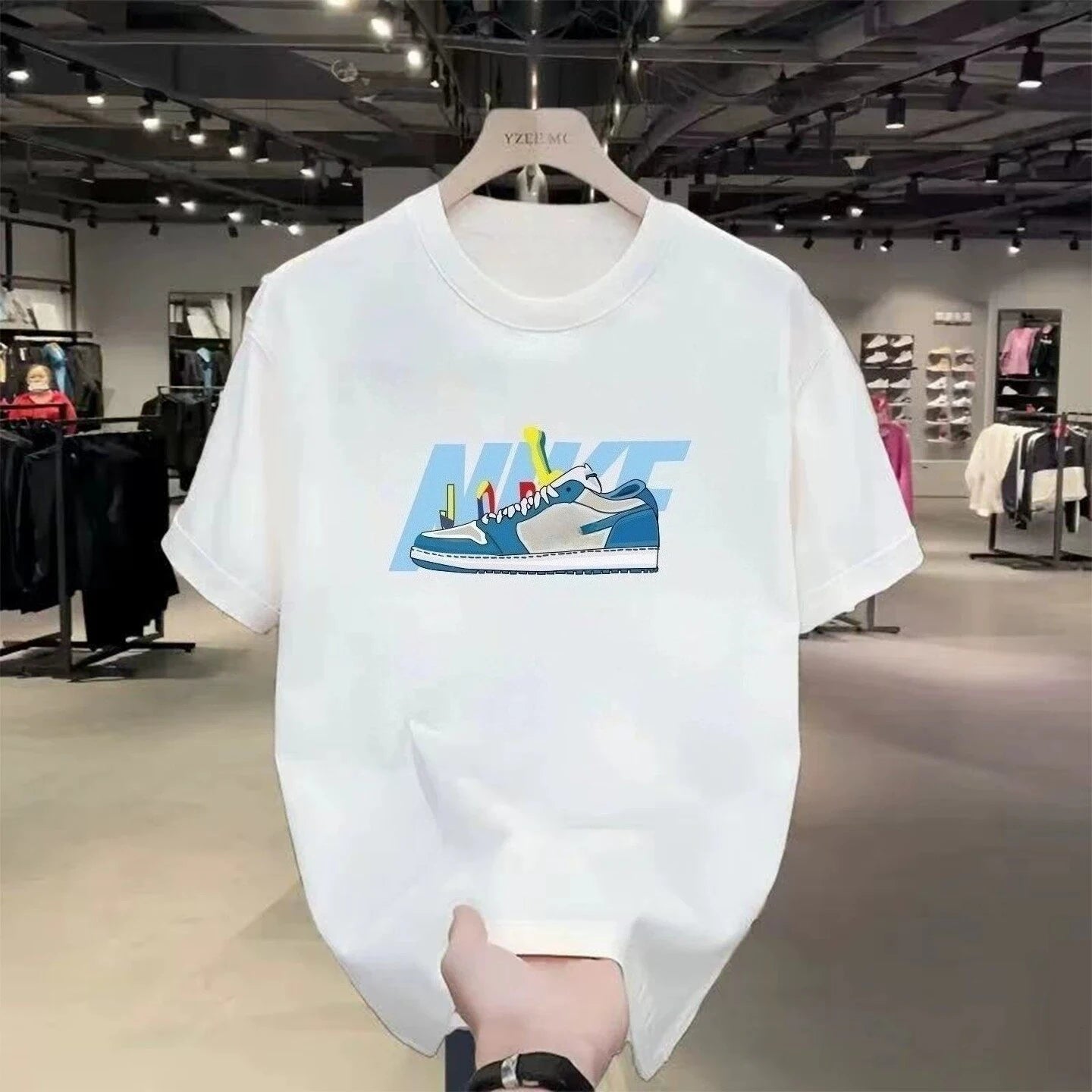 Men's Short Sleeve Round Neck T-Shirt — Loose Fit Casual Cotton Top