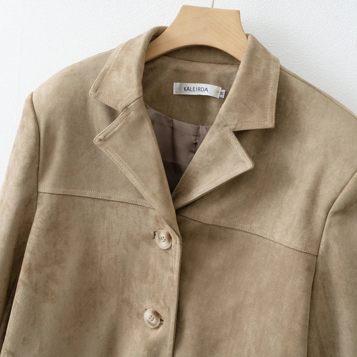 2025 Fall / Autumn Winter New Women Fashion Suede Basic Jacket Basic Blazer