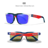 KDEAM Men's Polarized Sunglasses Square Casual Outdoors Sun Glasses Women Unisex Sunglass For Couple With New Package