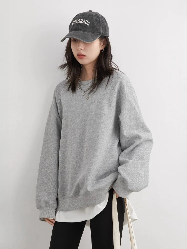 Women's Embroidered Raglan Sweatshirt
