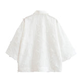 HH Women Tassel Sets White Turn-Down Collar Single-Breasted Shirts+High Waist Zipper A-Line Long Skirts Female Holiday Suit