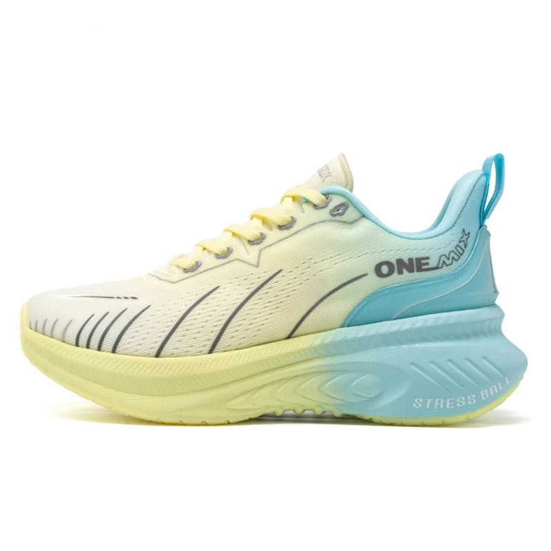 ONEMIX White Road Running Shoes for Men Air Cushion Outdoor Sport Shoes Male Trainers Summer Jogging Shoes Women Footwear