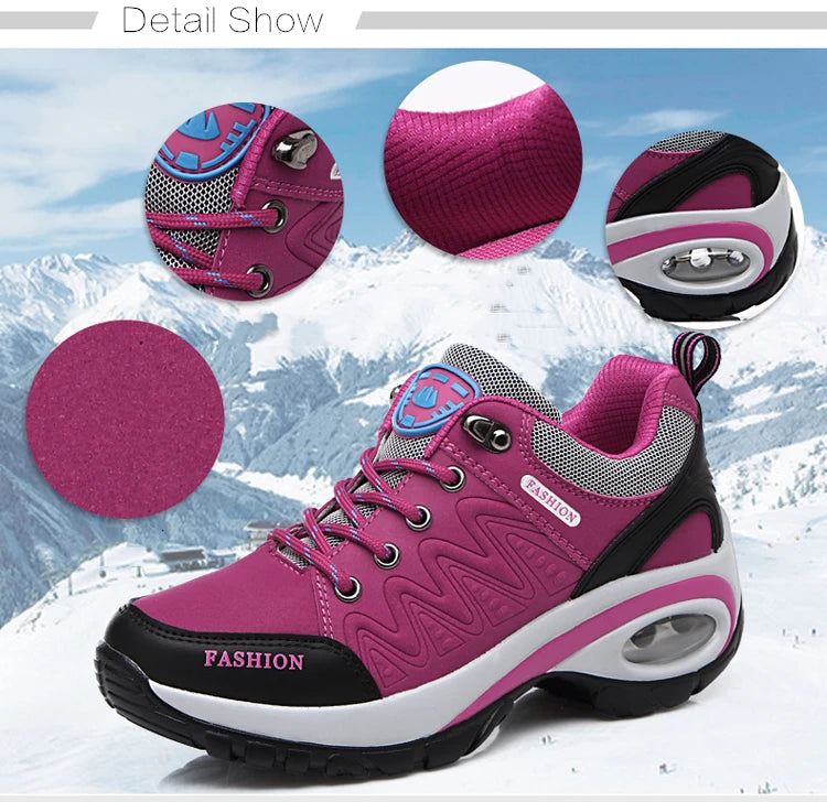 SALUDAS women casual sneakers Non-slip thick-soled height-enhancing casual running shoes light walking sheos