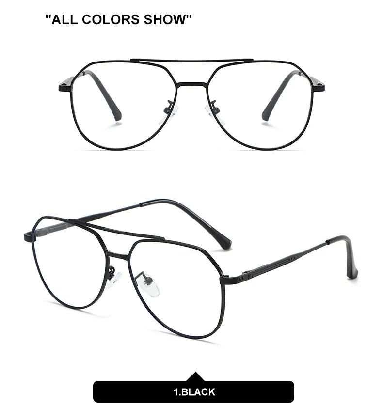 DDDLONG Retro Punk Fashion Pilot Photochromic Sunglasses Women Men Metal Eyeglasses Classic Vintage UV400 Outdoor Shades D679